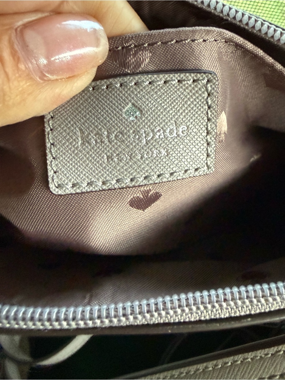 kate spade Greta Court Ramey crossbody w/glitter trim & matching card holder EUC - Picture 5 of 11